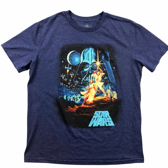 Star Wars Other - Star Wars A New Hope Hildebrandt Disney Blue Graphic T-Shirt Si…